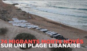 74 migrants morts noyés sur une plage libanaise