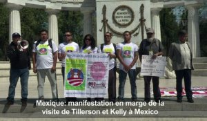 Mexique: Manifestation en marge de la visite de Tillerson