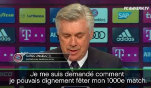 Bayern - Ancelotti veut fêter dignement son 1000e match