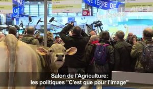 Salon de l'agriculture: les politiques "c'est que pour l'image"