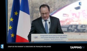 François Hollande : un gendarme tire par accident durant son discours, 2 personnes blessées (vidéo)