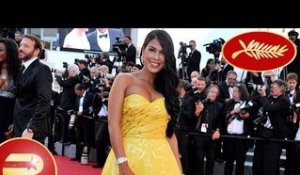 Cannes 2015 - Ayem Nour radieuse en robe dorée