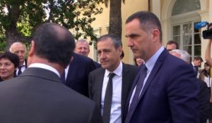 François Hollande en visite à Ajaccio