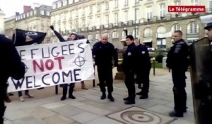 Rennes. Le GUD déverse sa haine sur les marches du Parlement