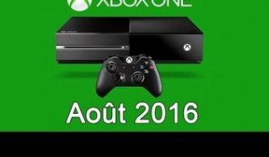 XBOX ONE - Les Jeux Gratuits de Août 2016