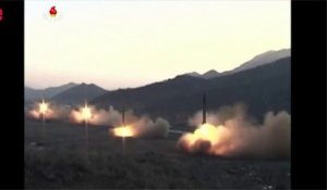 Les images du tir de missiles depuis la Corée du Nord