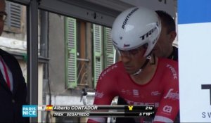 Départ de Alberto Contador - Étape 4 (Beaujeu / Mont Brouilly) - Paris-Nice 2017