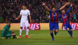 Barcelone - PSG - Le but d'entrée de Suarez !