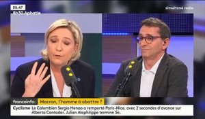 Marine le Pen: "Hier soir, Anne-Claire Coudray dévorait Emmanuel Macron des yeux"