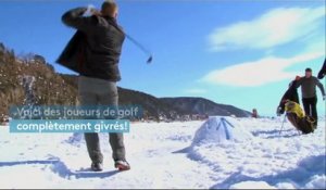 Sibérie : du golf sur le lac Baïkal !