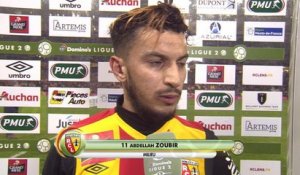 Ligue 2 Lens / Sochaux - Interview Zoubir