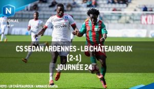 J24 : CS Sedan Ardennes - LB Châteauroux (2-1), le résumé