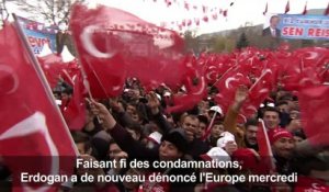 Erdogan attaque de nouveau l'Europe et son "esprit de fascisme"