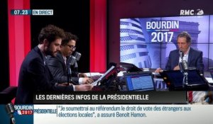 QG Bourdin 2017 : Présidentielle: une lutte sans merci entre Jean-Luc Mélenchon et Benoît Hamon – 17/03
