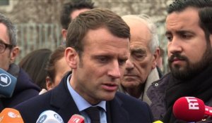 Macron a "une pensée pour les blessés" de la fusillade à Grasse