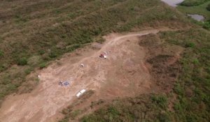Mexique: images des fosses où 242 cadavres ont été trouvés