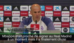 Transferts - Zidane : "Mbappé a failli signer au Real"