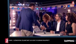 ONPC : Clémentine Célarié refuse de serrer la main de Florian Philippot (vidéo)