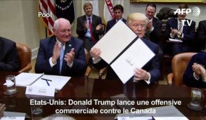 Donald Trump lance une offensive commerciale contre le Canada