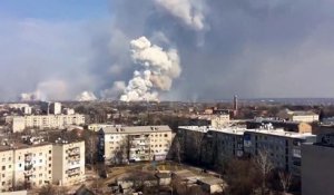 Ukraine: explosion d’un dépôt d’armes et munitions dans l’est du pays