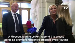 Marine Le Pen: Poutine représente une "nouvelle vision" du monde