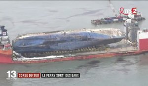 Corée du Sud : trois ans après son naufrage, le ferry Sewol est sorti des eaux
