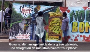 Guyane: démarrage timide de la grève générale