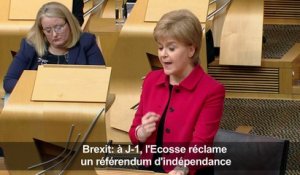 Brexit: à J-1, l'Ecosse réclame un référendum d'indépendance