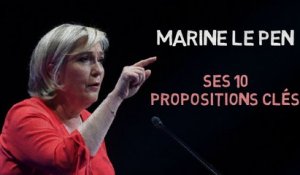 Marine Le Pen : ses 10 propositions clés