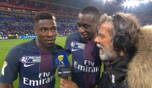Finale Coupe de la Ligue - Les réactions de Blaise Matuidi et Serge Aurier après Monaco/...