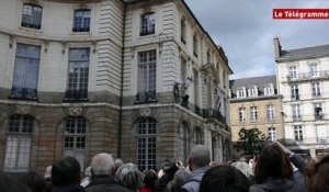 Rennes. Un spectacle sur les murs de mairie