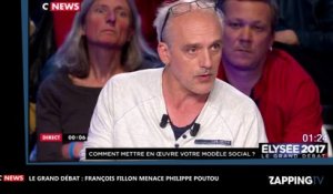 François Fillon menace Philippe Poutou en direct lors du Grand Débat (Vidéo)
