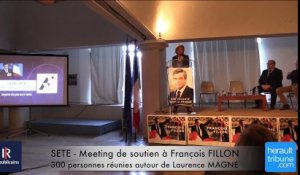 SETE- MEETING DE SOUTIEN A FRANCOIS FILLON avec LAURENCE MAGNE
