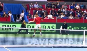 Coupe Davis - Djokovic offre un point facile à la Serbie