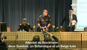 Attentat à Stockholm: 2 Suédois, un Britannique et un Belge tués