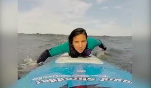 Une jeune surfeuse se fait percuter par un homme !