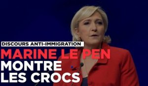 "Un moratoire sur l'immigration légale pour arrêter ce délire" annonce Marine Le Pen au Zénith de Paris