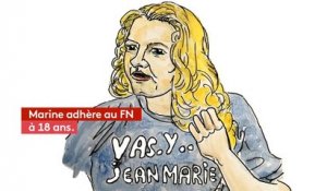 Marine Le Pen : portrait de la candidate du Front national en dessins