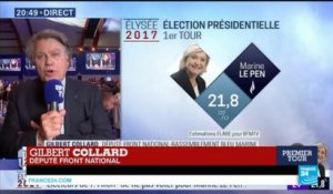 Gilbert Collard (FN) : "Je ne pense pas que les socialistes qui ont été fait cocus par Macron aillent voter pour lui"