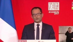 Déclaration de Benoît Hamon à l'issue du 1er tour de l'élection présidentielle
