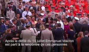 Emmanuel Macron face aux pupilles de la Nation