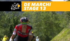 De Marchi part seul / goes solo - Étape 13 / Stage 13 - Tour de France 2017