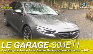Opel Insignia, Suzuki Swift, Bentley Bentayga diesel et Honda X-ADV