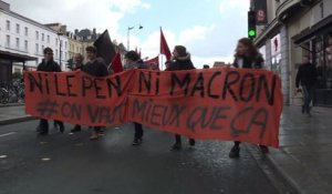 Manifestation pour dire "non" à Le Pen et à Macron