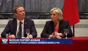 "Je reste moi-même", se défend Nicolas Dupont-Aignan après son ralliement à Marine Le Pen