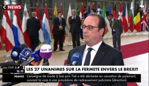 Pour François Hollande à Bruxelles, "l'élection du 7 mai est un choix européen"