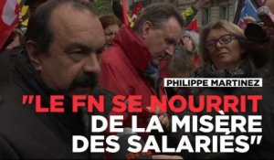 "Le FN se nourrit de la détresse et la misère des salariés" dénonce Philippe Martinez de la CGT