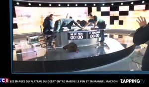 Débat Marine Le Pen - Emmanuel Macron : les premières images du plateau dévoilées (vidéo)