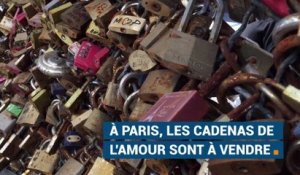À Paris, les "cadenas de l'amour" cherchent acquéreurs