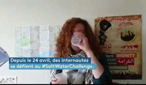 Des internautes boivent de l'eau salée en soutien aux prisonniers palestiniens en Israël